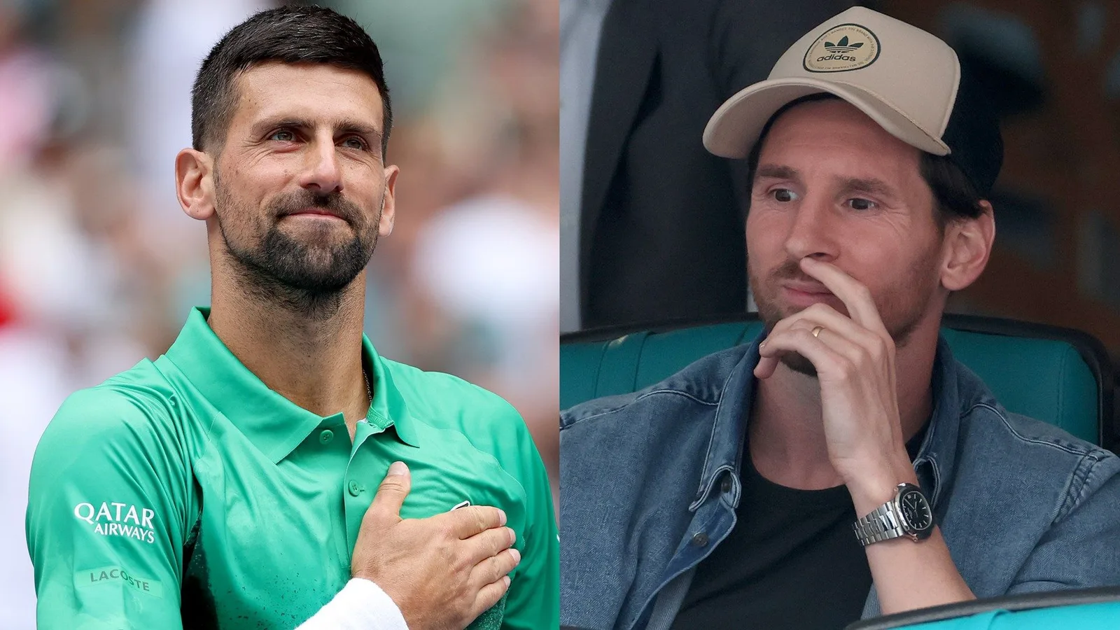 Lionel Messi reconnaît la chèvre de tennis! La superstar de l’Argentine échange des chemises avec Novak Djokovic après avoir regardé Serbe atteindre Miami Open Final avec une victoire rapide sur Grigor Dimitrov