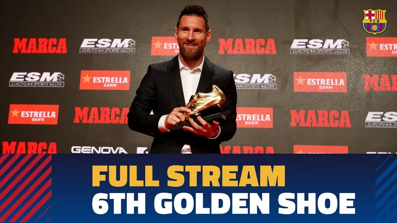RETRANSMISIÓN | Leo Messi recibe su 6ª Bota de Oro