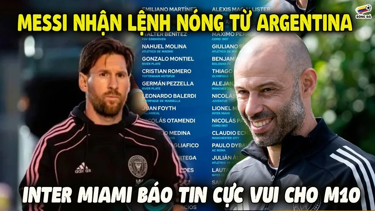 Messi a reçu des ordres chauds d’Argentine, Inter Miami a rapporté très amusant pour M10