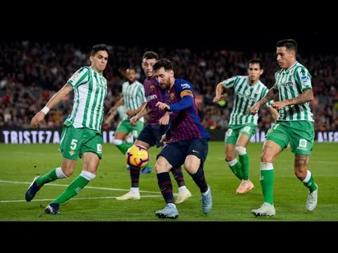 HAT-TRICK DE LEO MESSI !! 1 Betis vs Barcelona 4