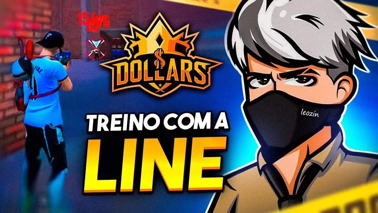 FREE FIRE AO VIVOLEO MESSI TREINANDO COM O TIME#200K