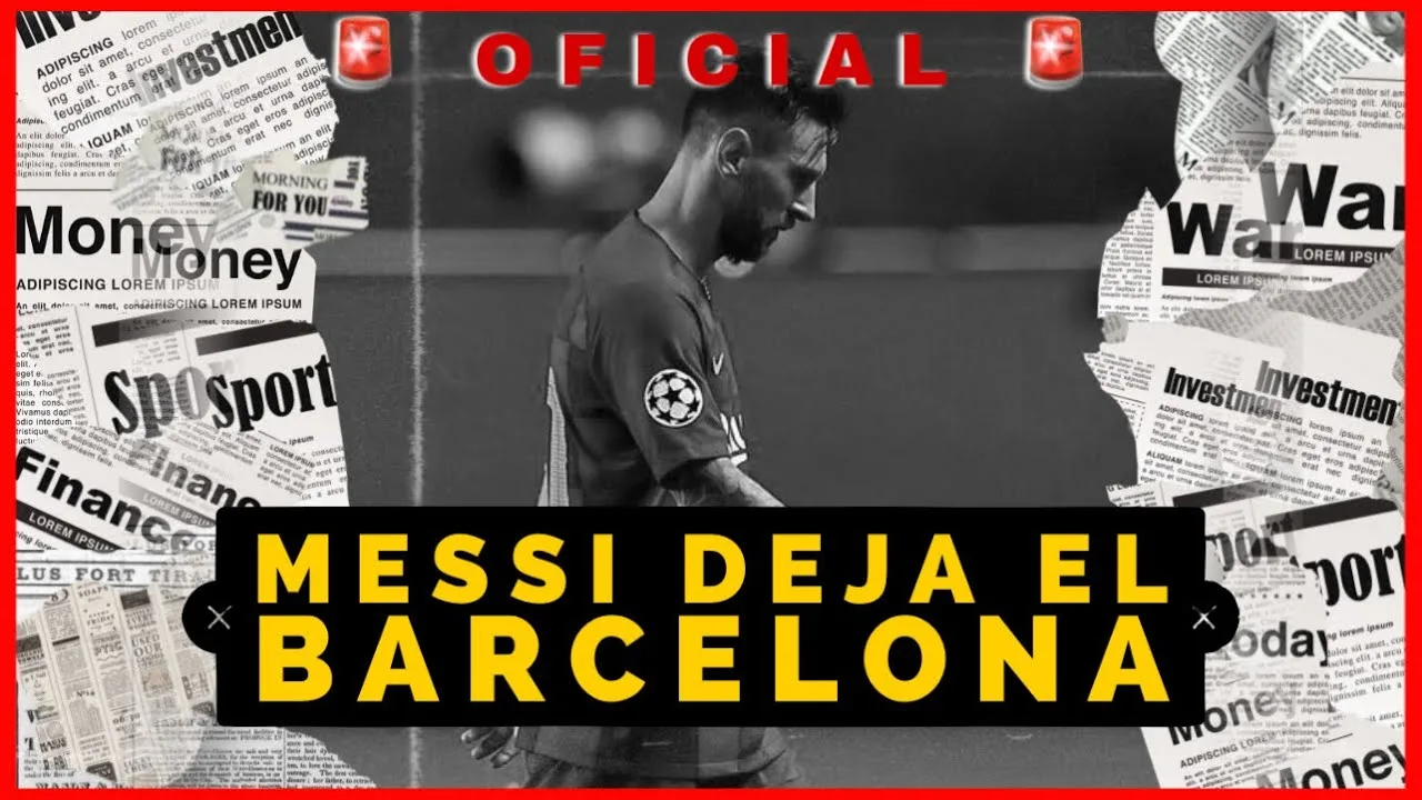 OFICIAL: LEO MESSI DEJA EL BARCELONA  Comunicado del