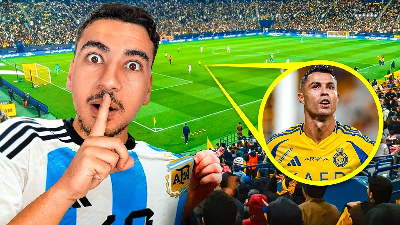 S’INFILTRER Dans Le Match de RONALDO Avec Le Maillot de MESSI !