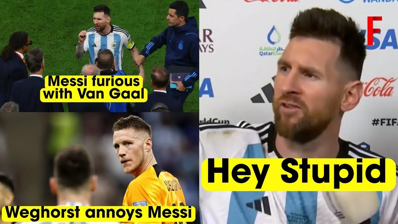 Lionel Messi furious at opponent during interview