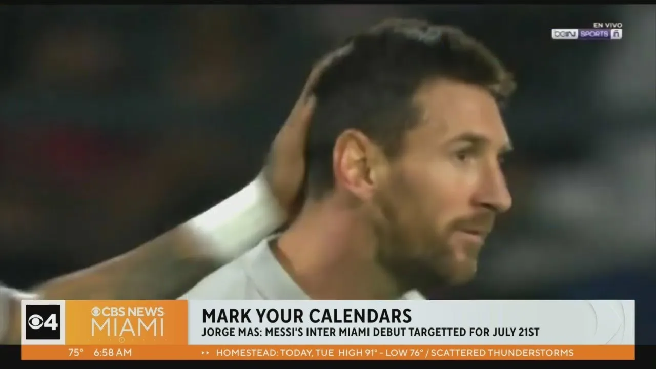 Lionel Messi’s first match with Inter Miami CF set for late