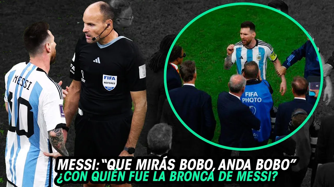 Así fue la BRUTAL BRONCA de MESSI con VAN GAAL y LAHOZ en la