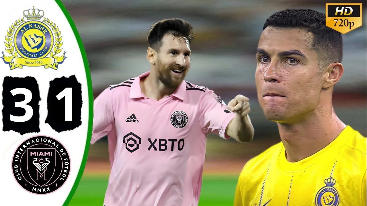Messi vs Ronaldo inter Miami vs Al Nassr 3-1 Friendly Match