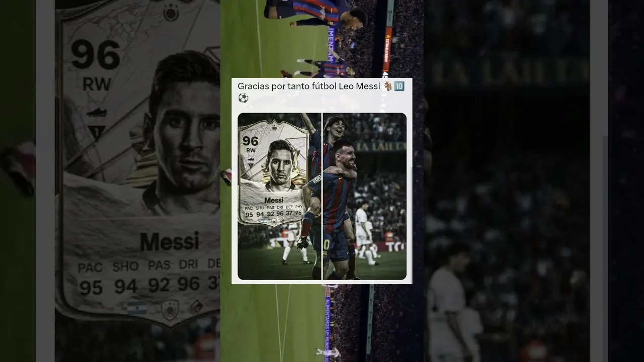 Gracias por tanto fútbol Leo Messi