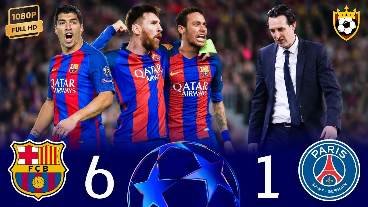 Barcelone détruit le PSG avec le meilleur retour de l’histoire🤯🌟💣❯ Barcelone (6-1) PSG ● UCL 2017 🎬 FHD