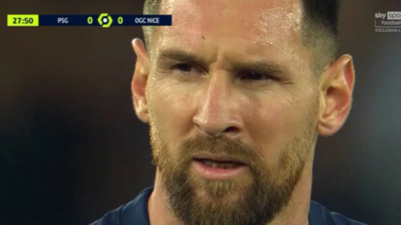 Lionel Messi Masterclass vs nice || Freekick goal || Pass ||