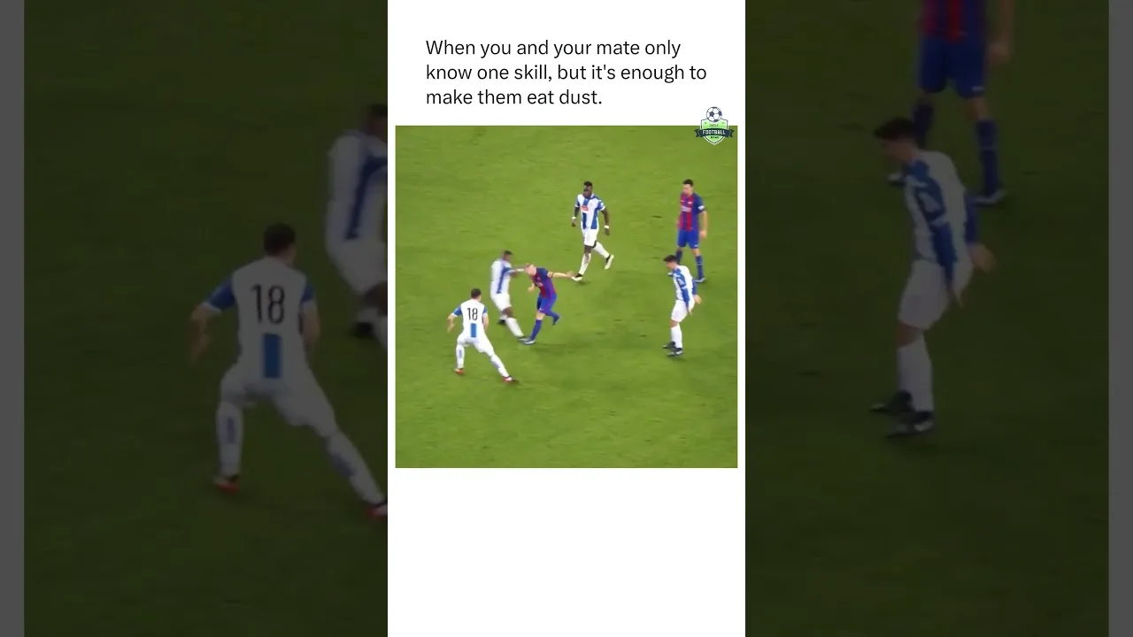 Lionel Messi et Iniesta dribbler dans toute l’équipe #Messi #messidits