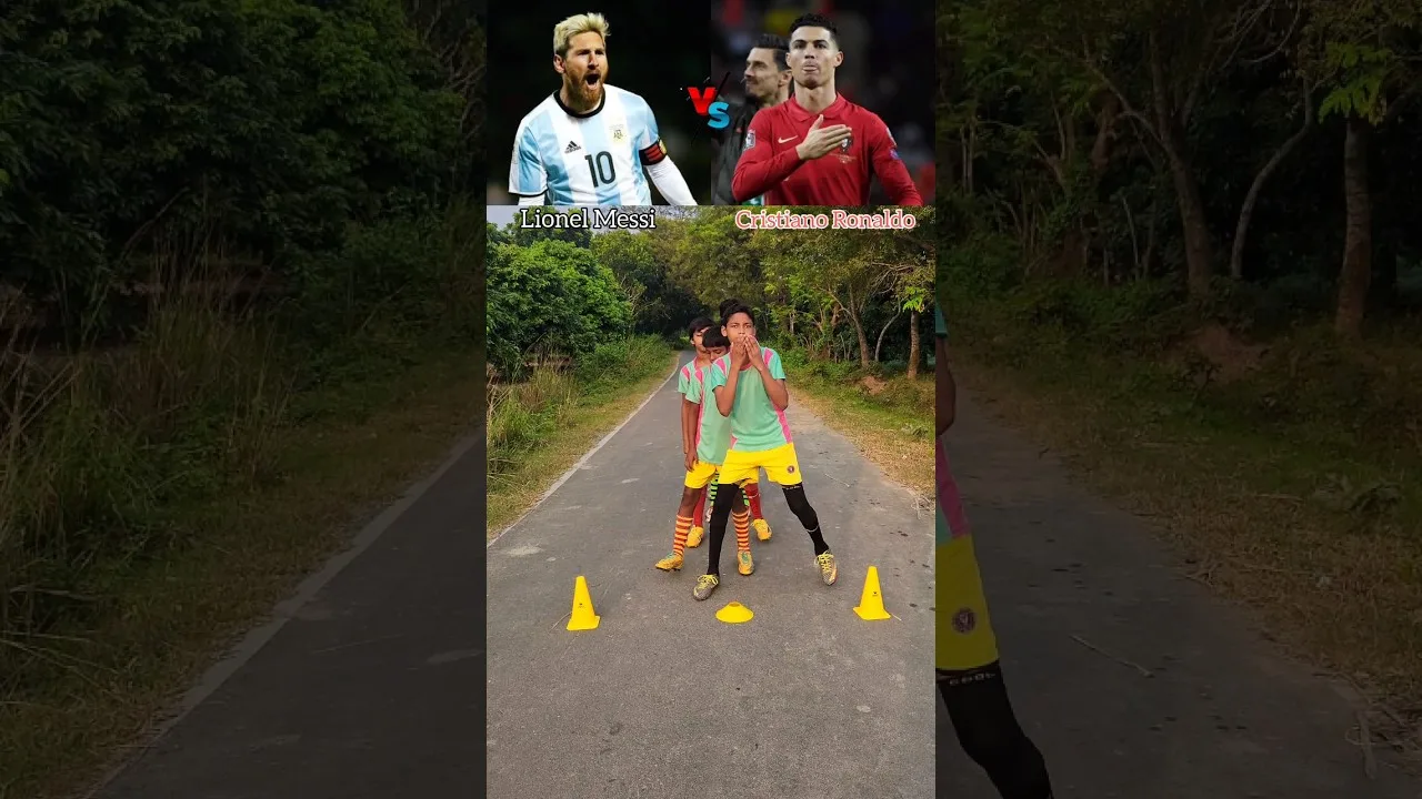 Cristiano Ronaldo contre Lionel Messi 🇵🇹ou🇦🇷 Vous décidez 🙌🏻 Le niveau final #shorts #ronaldo #messi #fans
