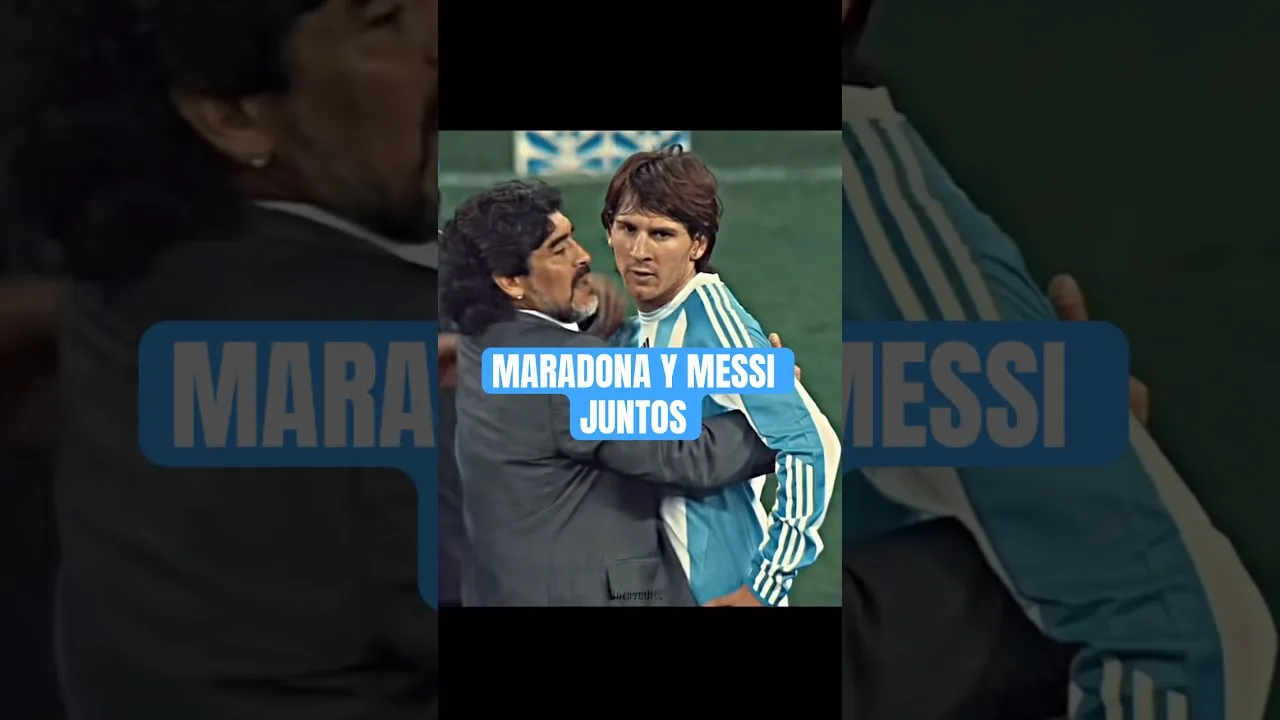 Diego Maradona y Leo Messi Juntos #futbol #messi #maradona #campeóndelmundo