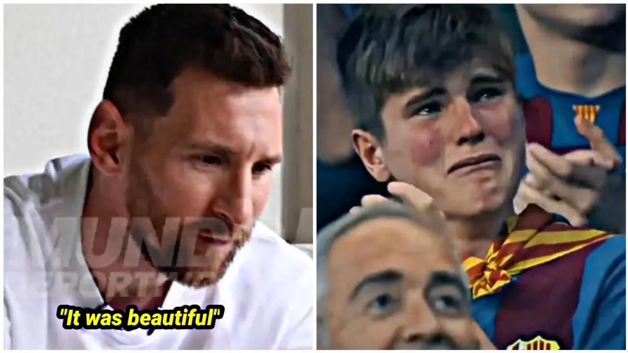 Lionel Messi’s reaction as players and fans watched his