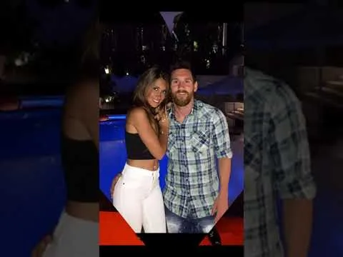 Lionel Messi and his beautiful wife Antonela Roccuzzo |