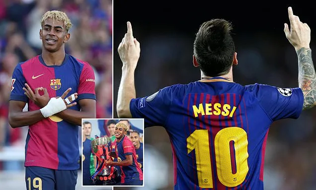 Lamimine Yamal  » set pour prendre la chemise emblématique n ° 10 de Lionel Messi à Barcelone après avoir signé New Deal