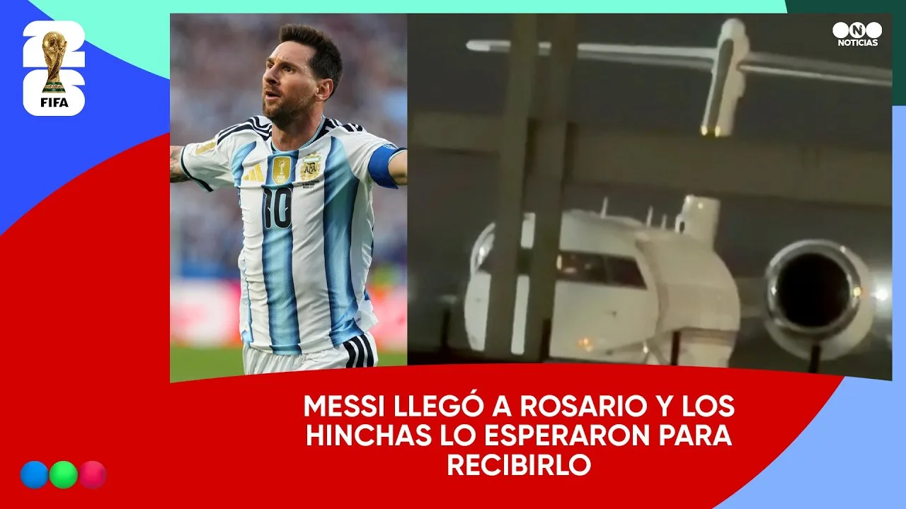 MESSI EST ARRIVÉ à ROSARIO et a été reçu par les FANS ARGENTINS #BuenTelefe