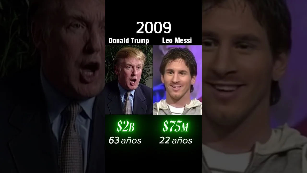 Donald Trump contre Leo Messi Qui est le plus riche ? 💵💰 #shorts