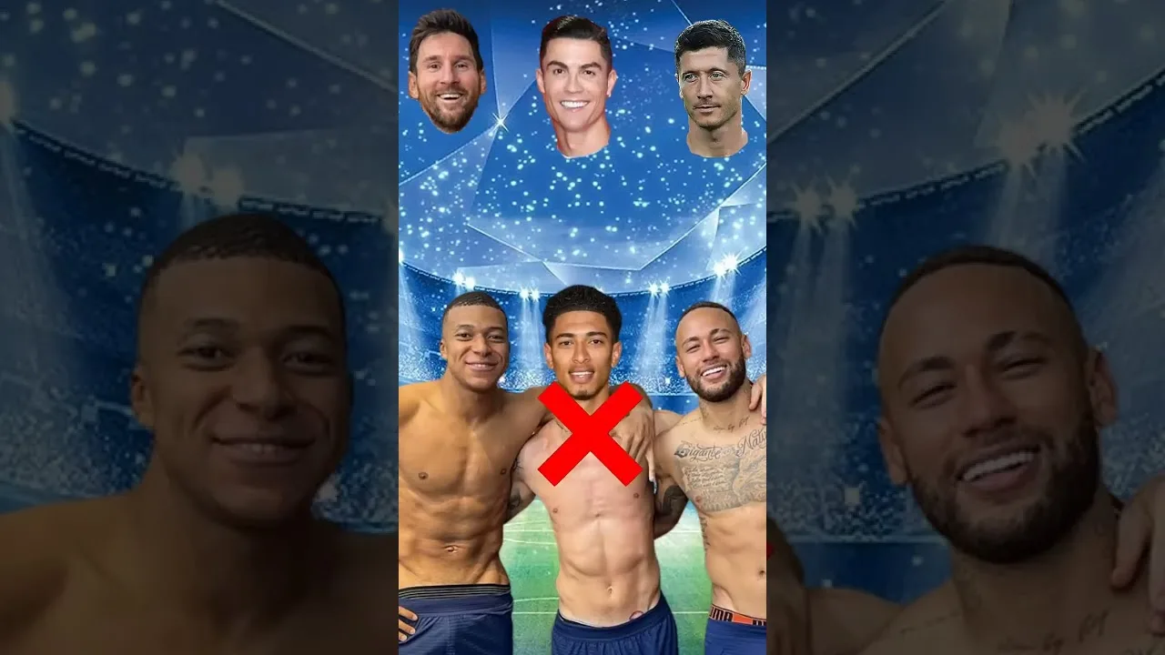 Leo Messi with Neymar jr & Kylian Mbappé   Ronaldo,