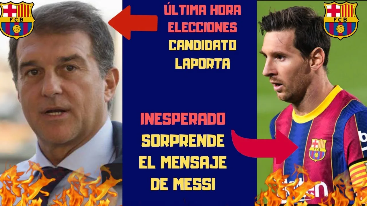 MENSAJE SORPRESA DE LEO MESSI  ÚLTIMA HORA JOAN LAPORTA