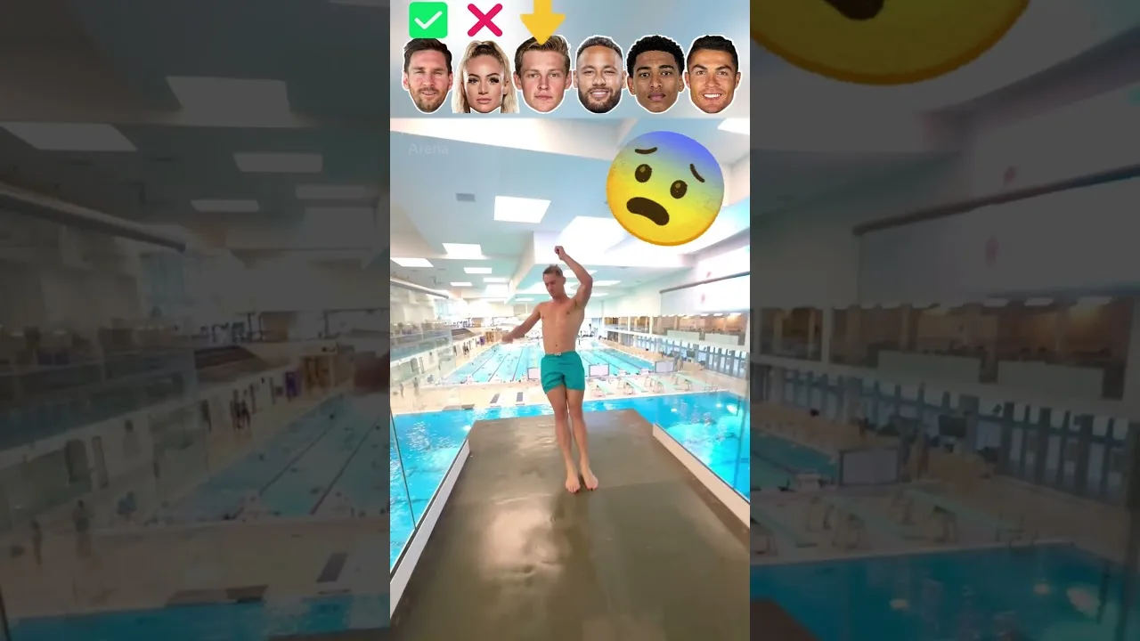 Messi VS Lehmann VS De Jong VS Neymar VS Bellingham VS Ronaldo Moments de piscine fantastiques