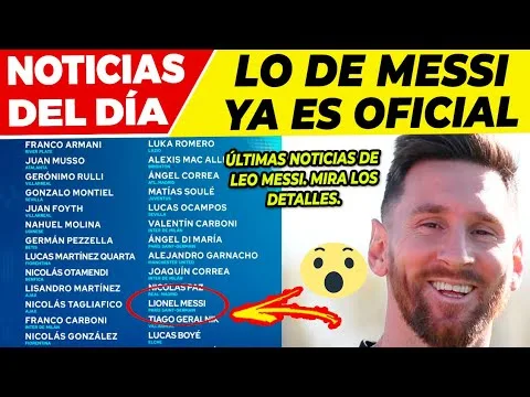 NUEVAS NOTICIAS de MESSI desde BARCELONA y ARGENTINA