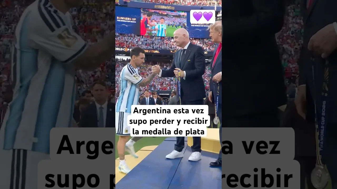 Leonel Messi et l’équipe argentine devaient cette fois recevoir une médaille d’argent et ils ont su perdre