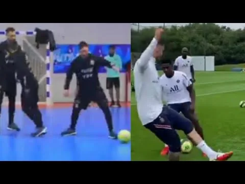 Nuno Mendes hazing at PSG by Mauro Icardi is Leomessi indoor