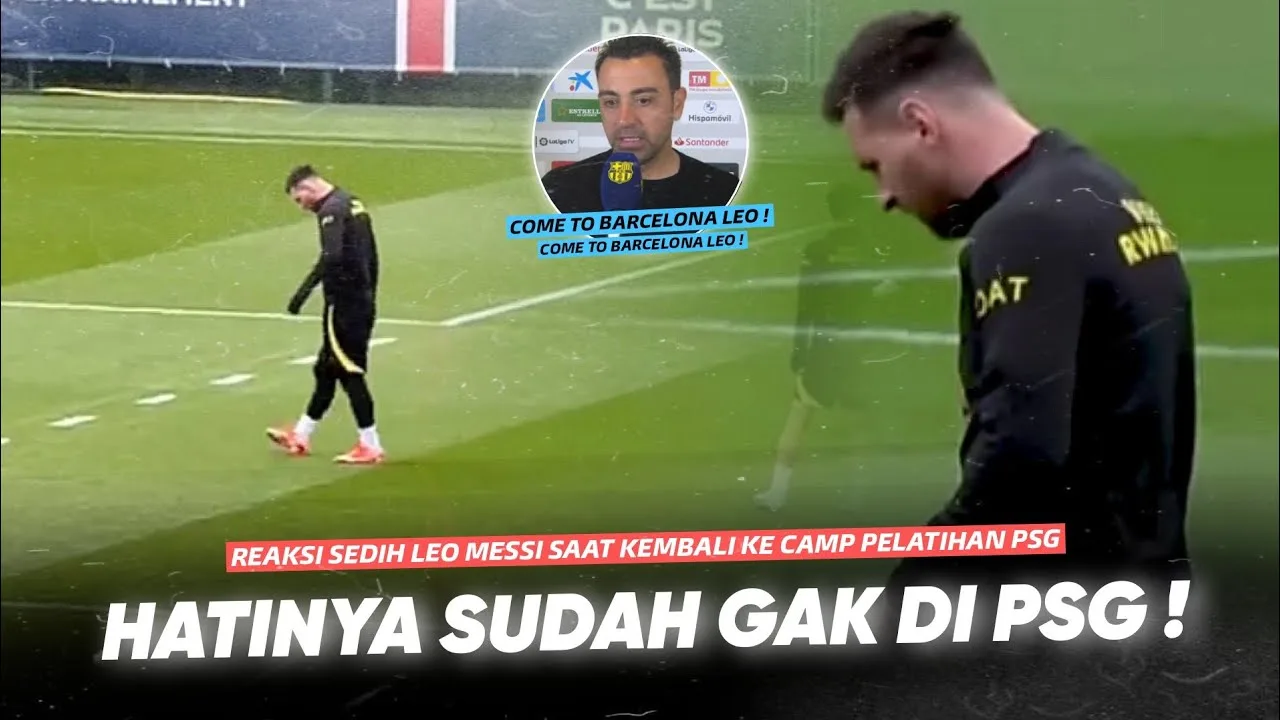 Udah Gak Bahagia di PSG !! Lihatlah Kesedihan Lionel Messi