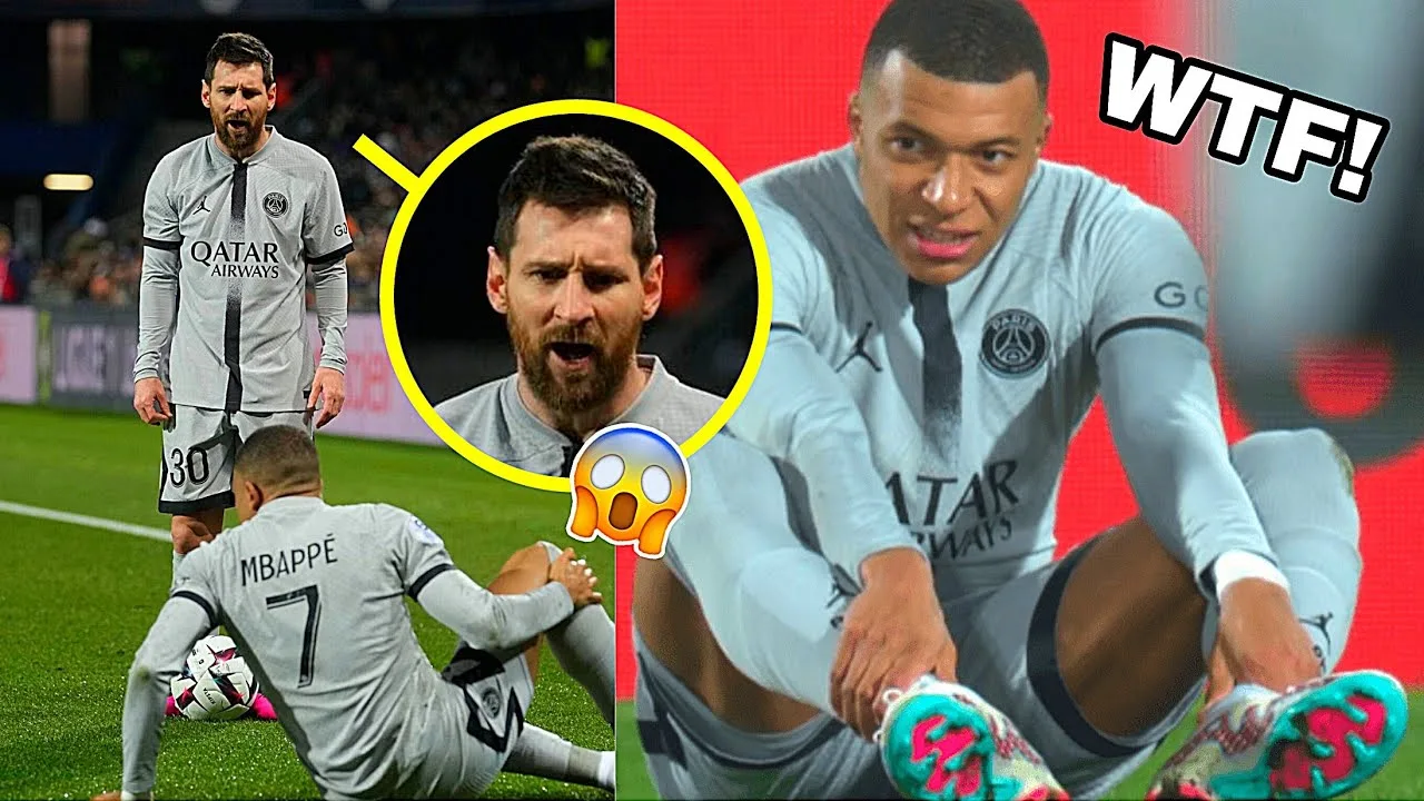 Leo Messi’s Crazy Reaction After Mbappe Injured 👀