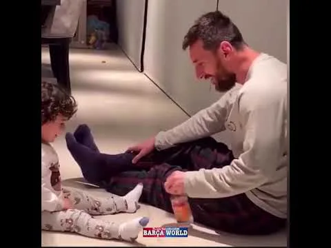 Leo Messi Beautiful Moments With His Son