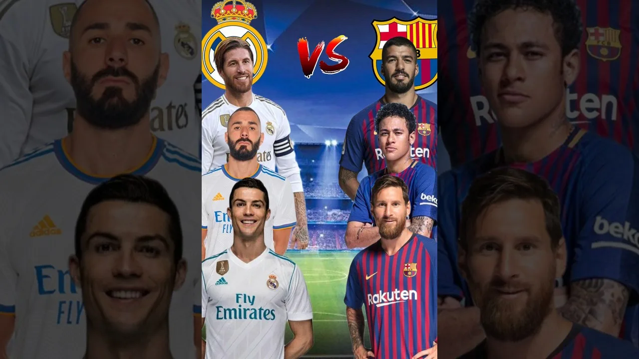 Cristano Ronaldo Real Madrid vs Leo Messi FC Barselona #football #shorts #realmadrid #barcelone