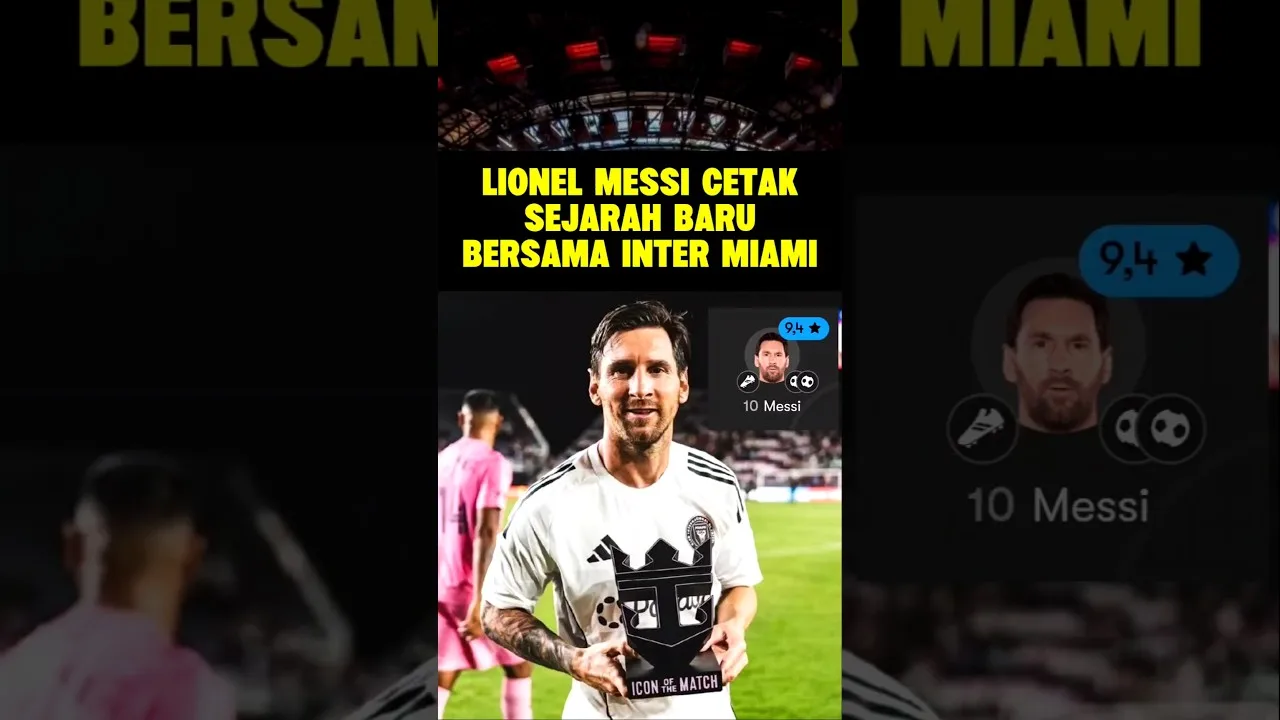 Lionel Messi Kembali Cetak Sejarah Baru di Inter Miami Hari ini #messi #intermiami