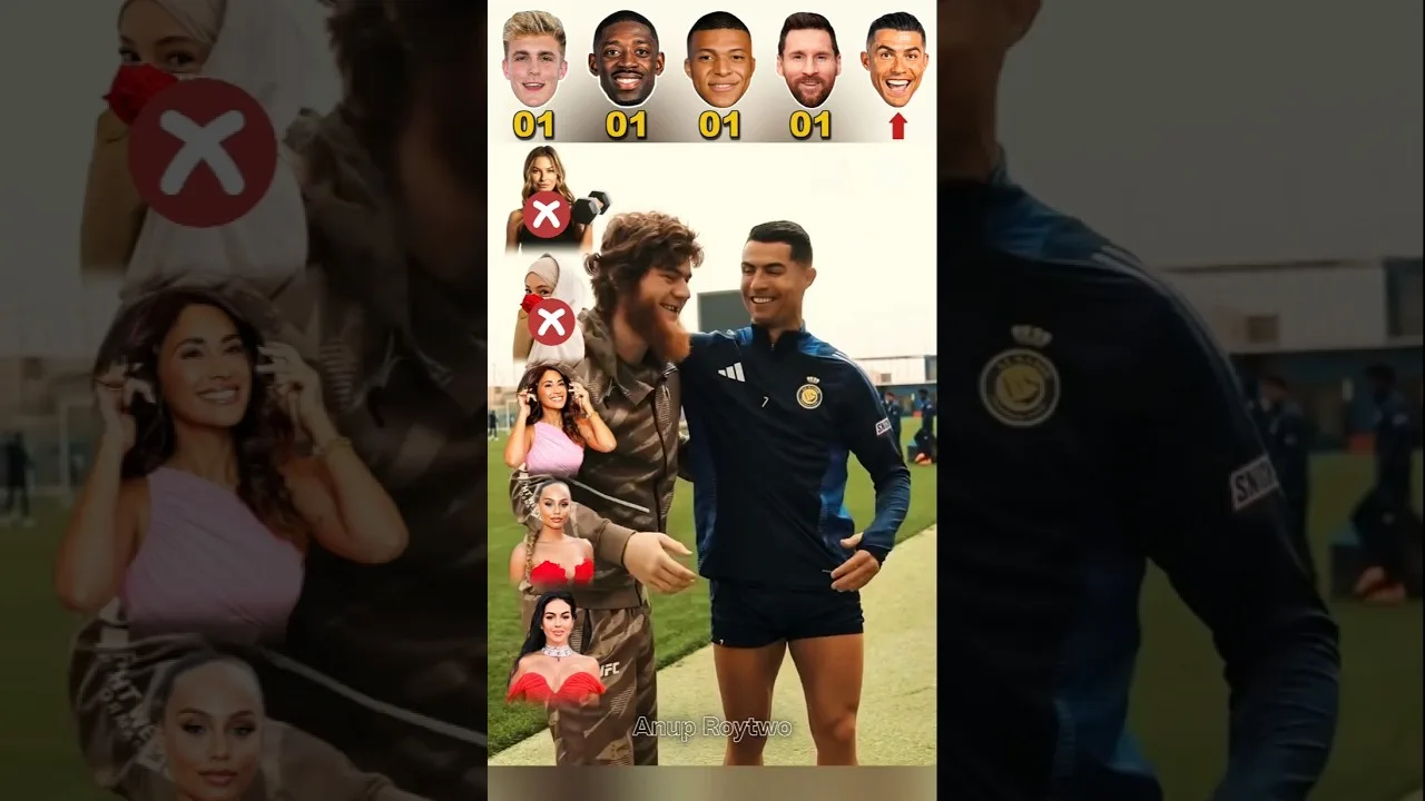Ronaldo, Dembele, Leo Messi, Kylian Mbappe, Jake Paul 🔥🤫 #footballShorts #shorts