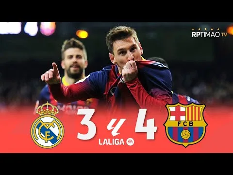 Real Madrid 3 x 4 Barcelone (Messi Hat-Trick) ● La Liga 13/14 buts prolongés et faits saillants ᴴᴰ
