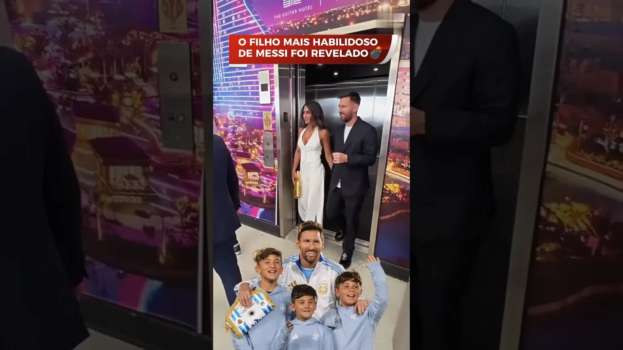 O filho mais habilidoso de Lionel Messi 😱 #messi #argentina #futebol