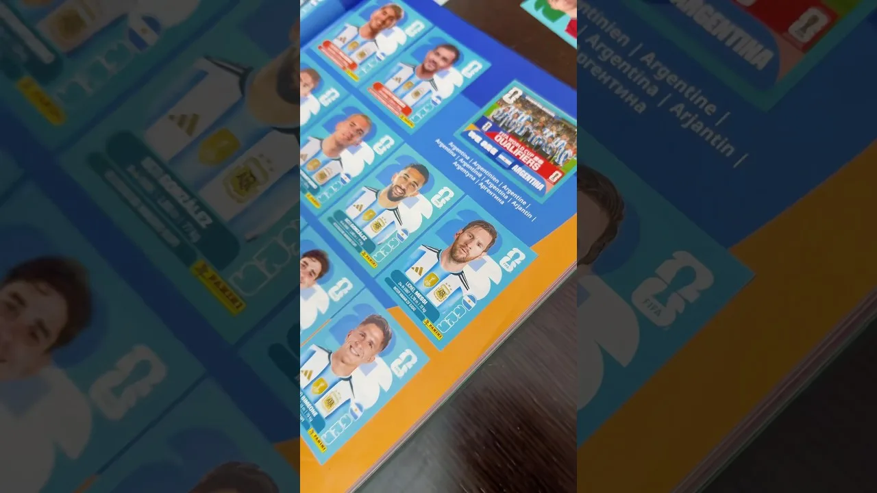 LIONEL MESSI dans l’album panini de la Coupe du Monde 2026 #futbol #final #messi #fifa #worldcup #argentina