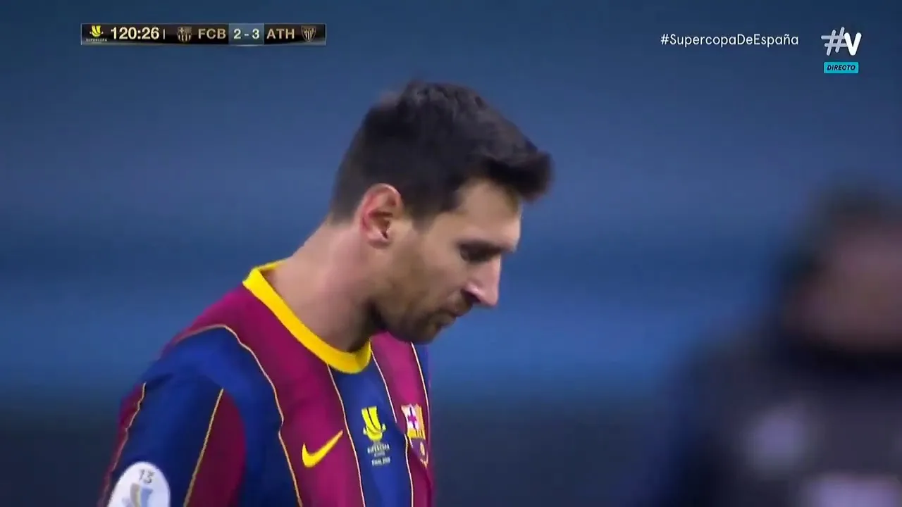 VAR: Primera expulsion de Messi en el Barcelona, contra Ath