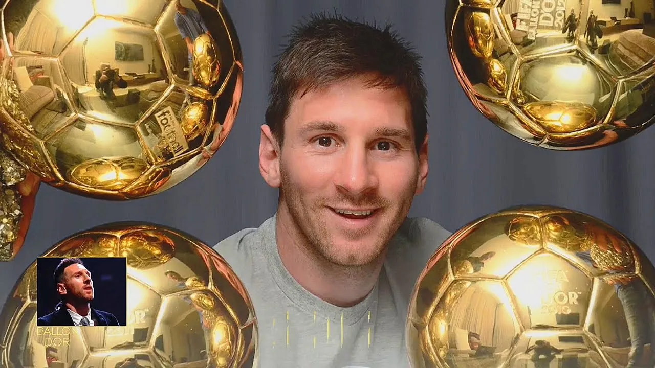 ALL 7 ballon d'Or of Lionel Messi ● LM7