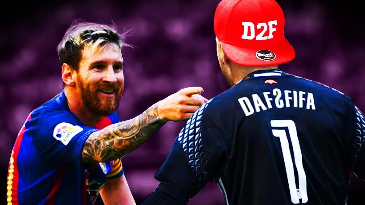 JUEGO vs LIONEL MESSI de PORTERO !!!!  FIFA 18