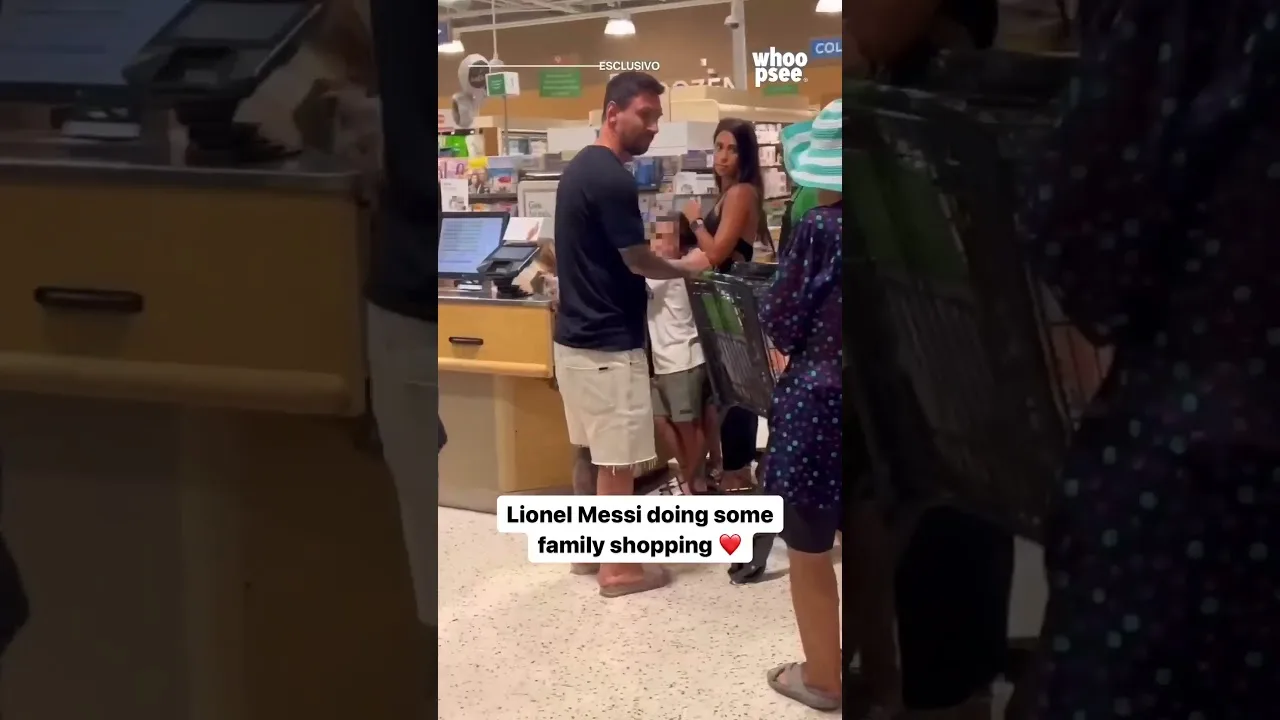 Lionel Messi was spotted at a Publix in Miami shopping with