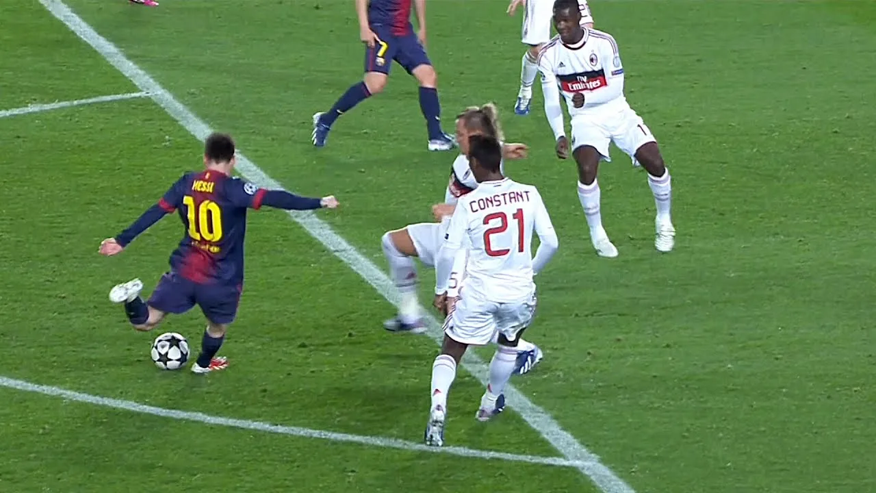 Lionel Messi vs AC Milan (Home) UCL 2012/13 – English