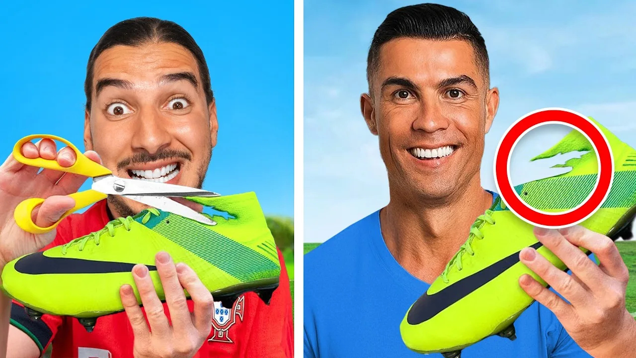 J’ai Testé Les Astuces de RONALDO et MESSI !