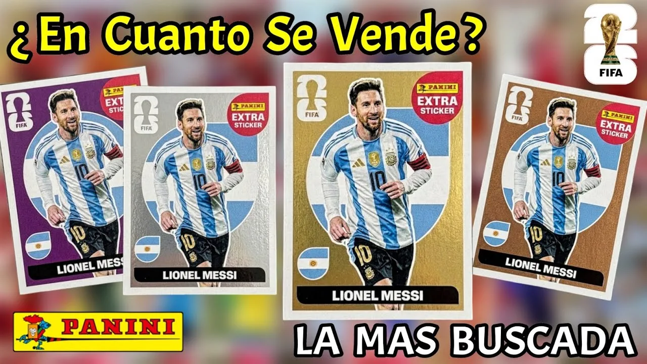 L’autocollant supplémentaire le plus cher et le plus recherché de l’album Panini de la Coupe du monde 2026 Leo Messi Gold Combien ça coûte ?