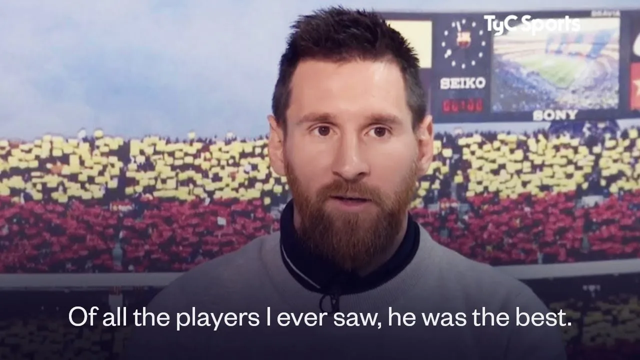 Lionel Messi finally reveals his greatest player of all time