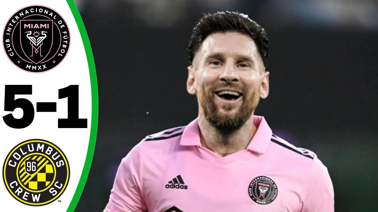 Messi debut goal | Inter Miami vs Columbus 5-1 All goals &
