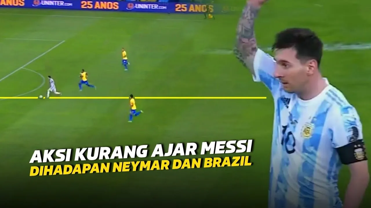 LAWAN SAMPE TERPESONALihatlah Aksi Solo Run Leo Messi Yang