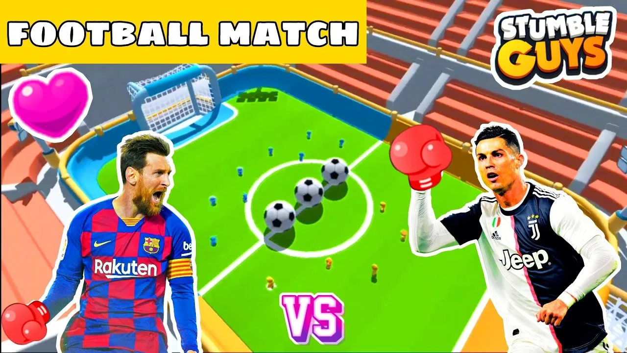 Football Match In Stumble Guys @Cristiano Ronaldo VS @Leo