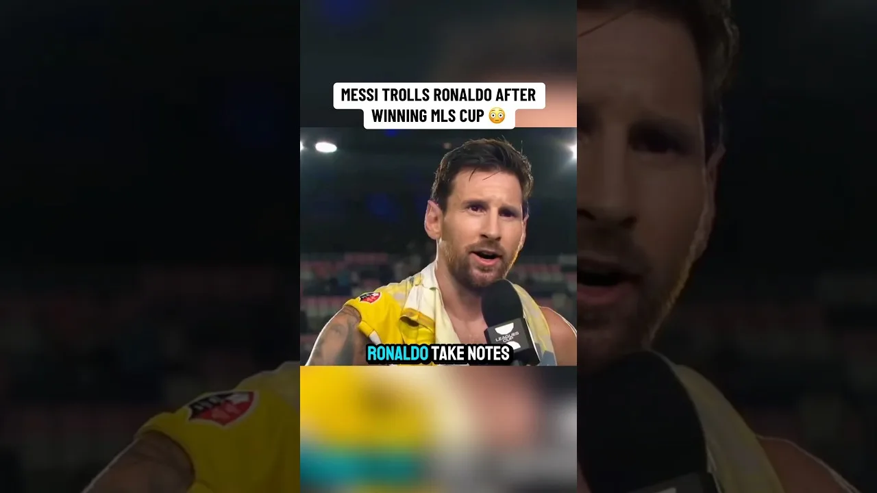 « Ronaldo ne sera jamais comme moi » – Interview d’après-match de Lionel Messi après avoir remporté la Coupe MLS