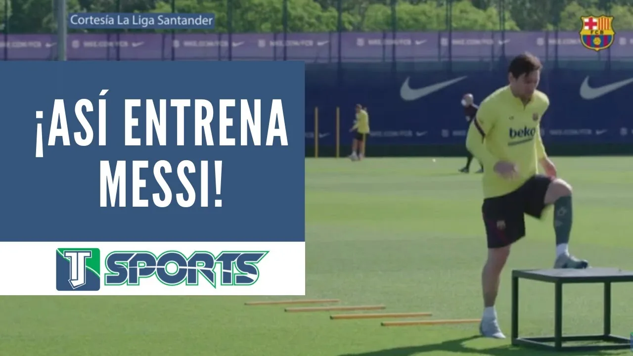 Así son los entrenamientos de Lionel Messi y el FC Barcelona